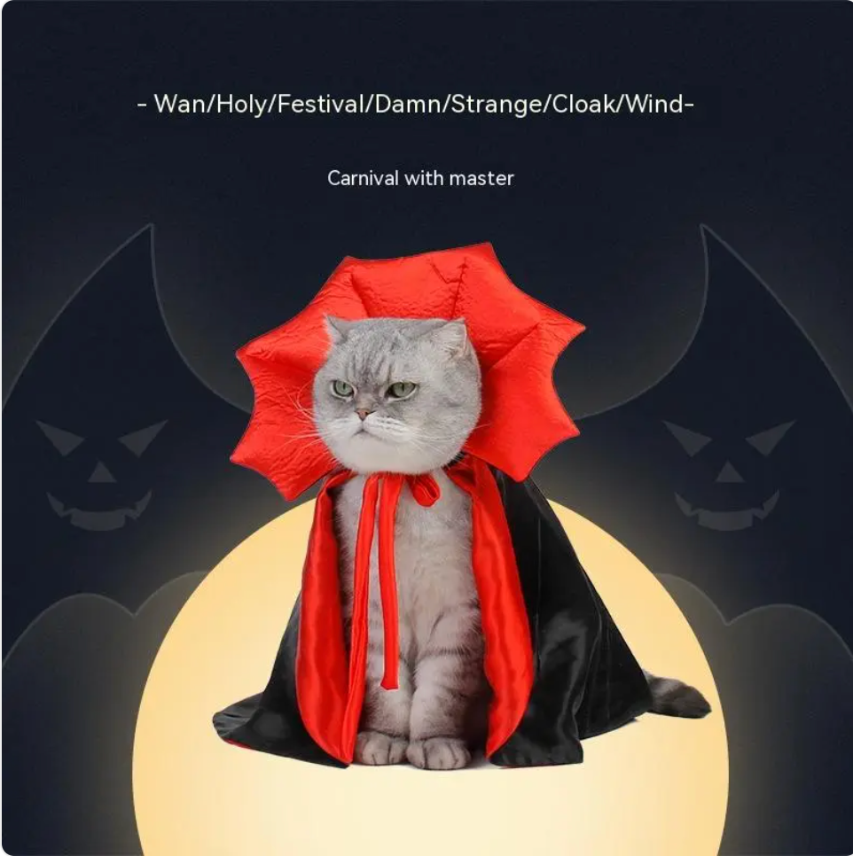 Little Vampire Cat Cape