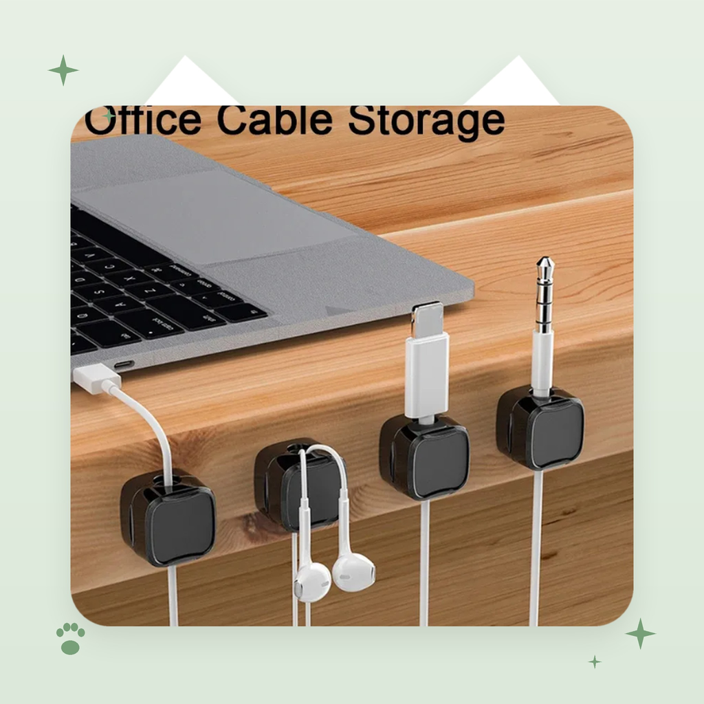 Magnetic Cable Clips (6-Pack)