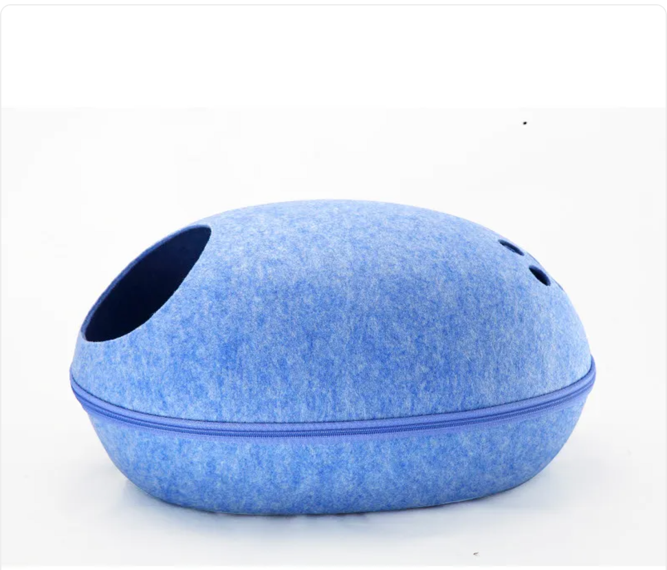 Eggshell Cat Cave Bed