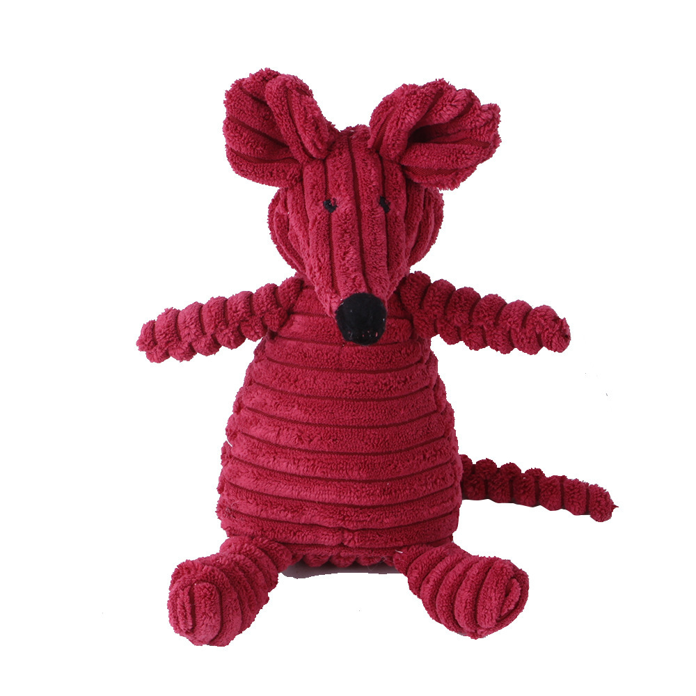 Corduroy Squeaky Plush Dog Toy