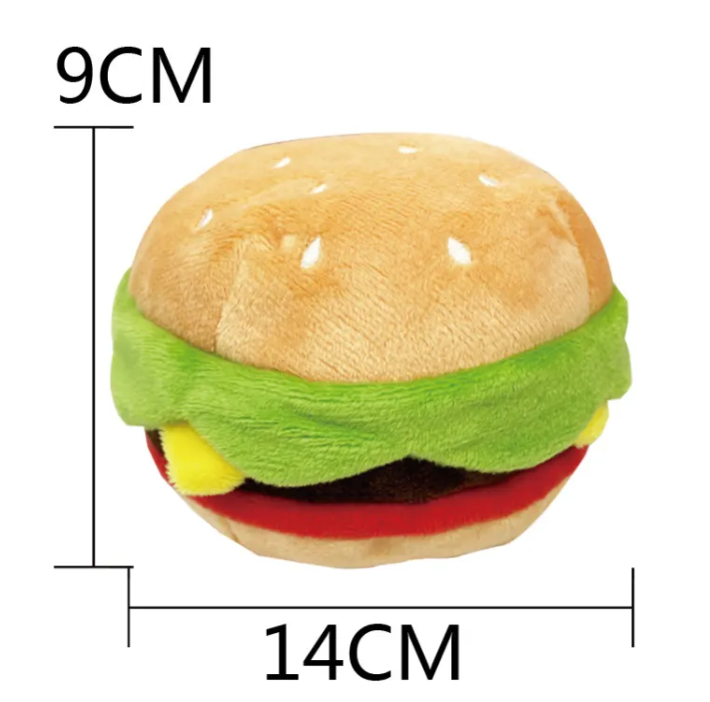 Foodie Squeaky Plush Dog Toy