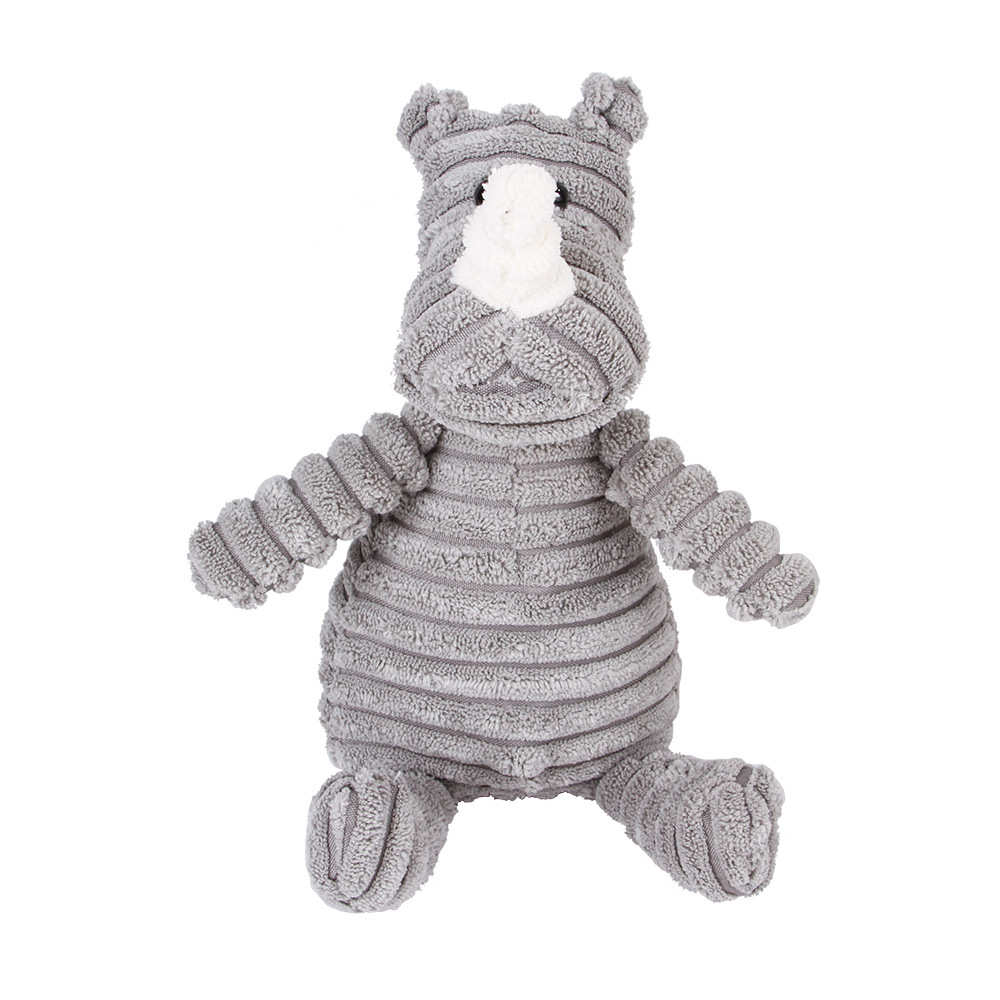 Corduroy Squeaky Plush Dog Toy