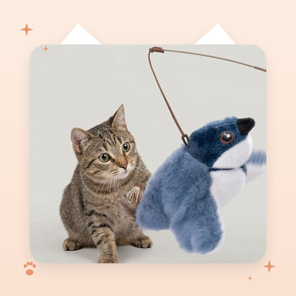 Flapping Bird Cat  Toy