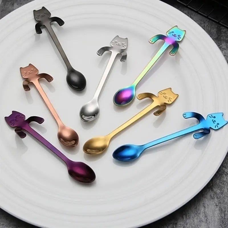 Hanging Cat Coffee Spoon