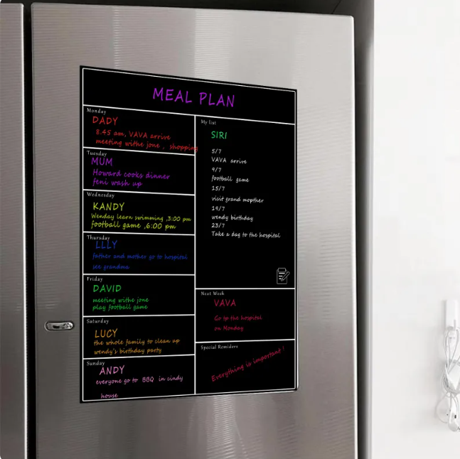 Magnetic Weekly Whiteboard Planner